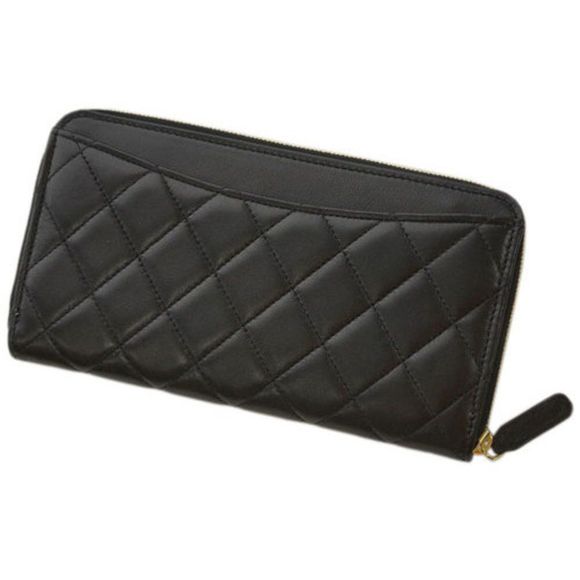 Chanel Long Zip Wallet Matelasse Line Black - Picture 7 of 13